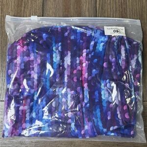 LuLaRoe Purple and Blue Leggings